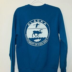 Alaska Fish & Game Crew Neck Sweater - Blue